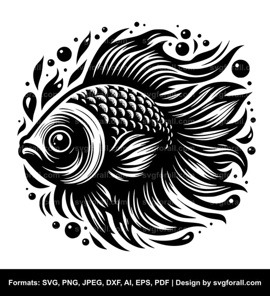 Fish Black SVG PNG