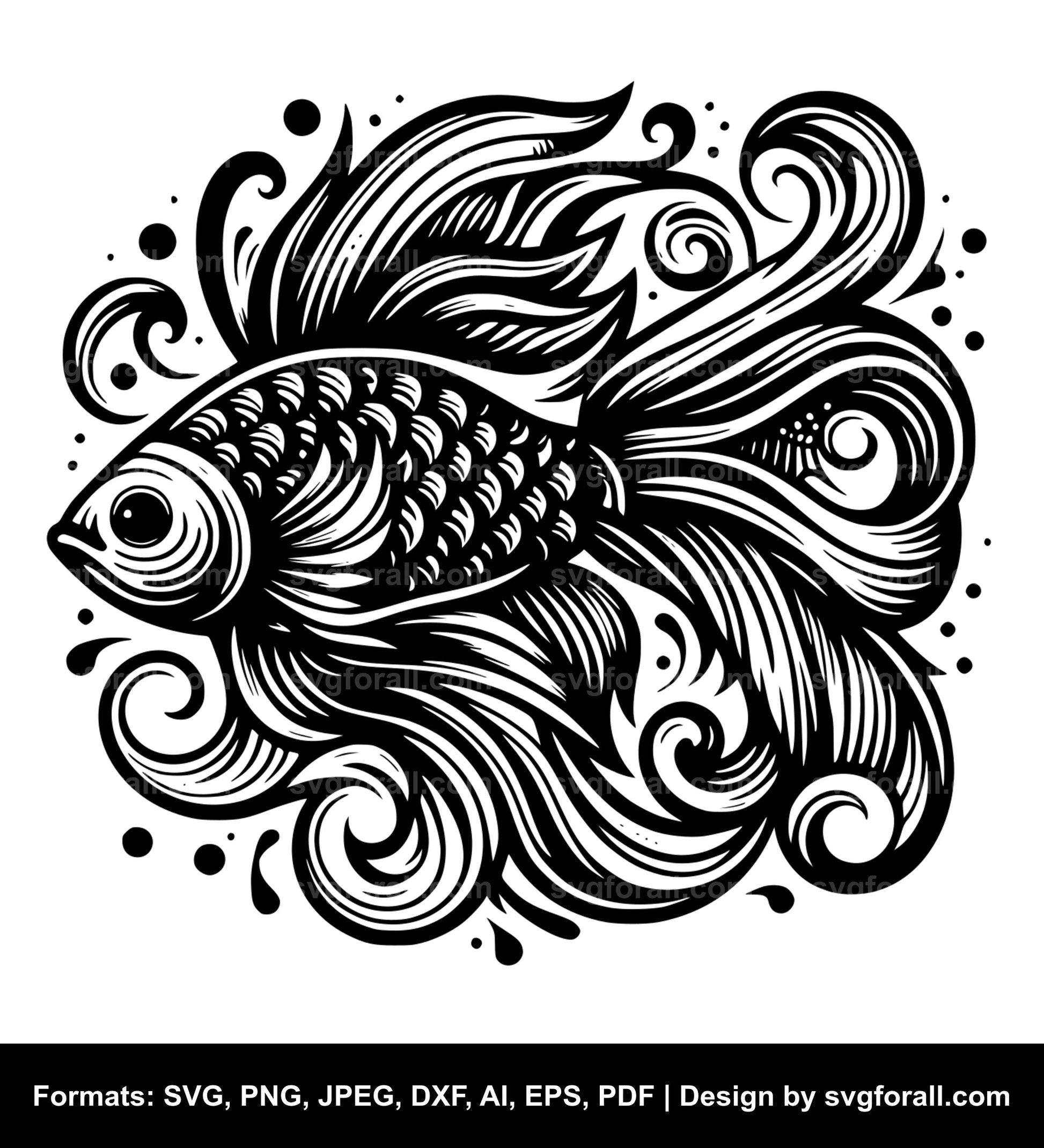 Fish Clipart SVG Design