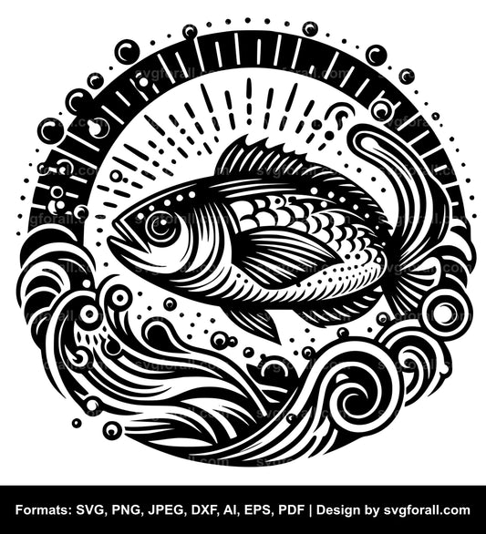 Fish Cricut SVG Design