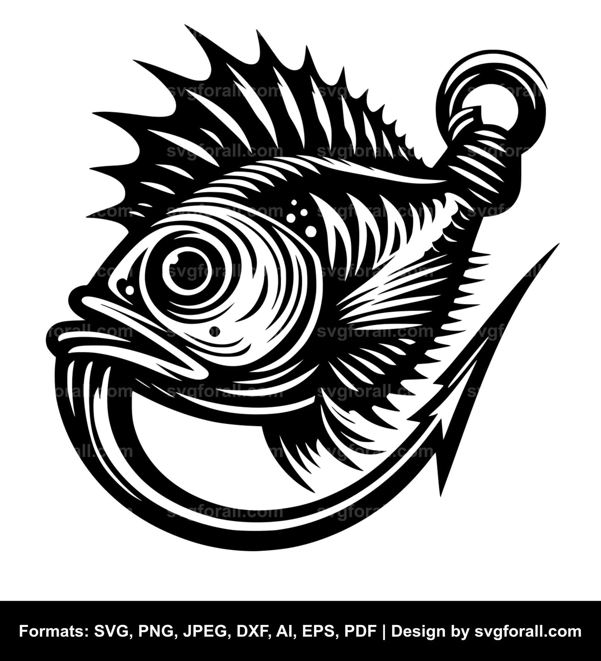 Fish Hook SVG File