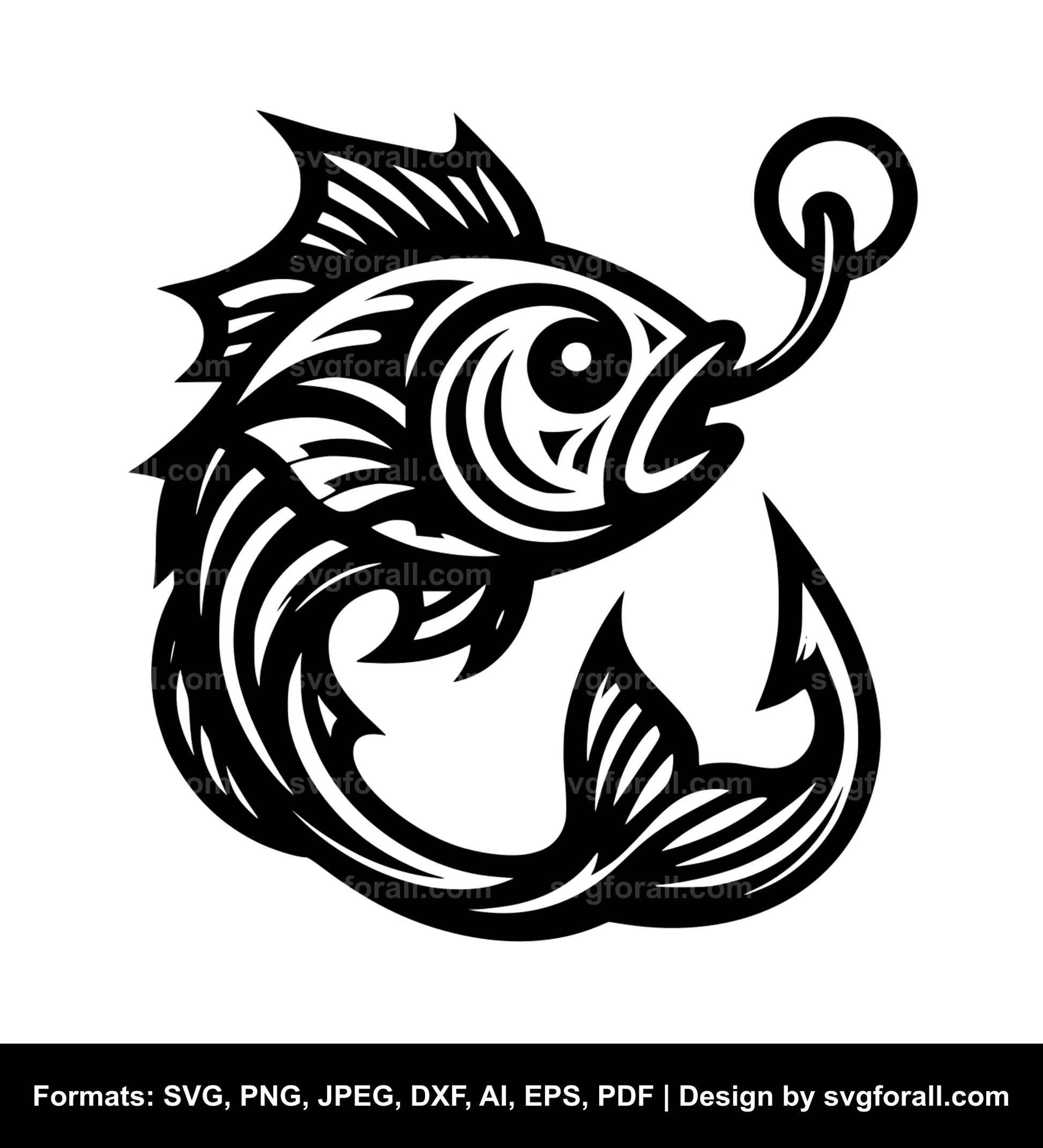 Fish Hook SVG PNG