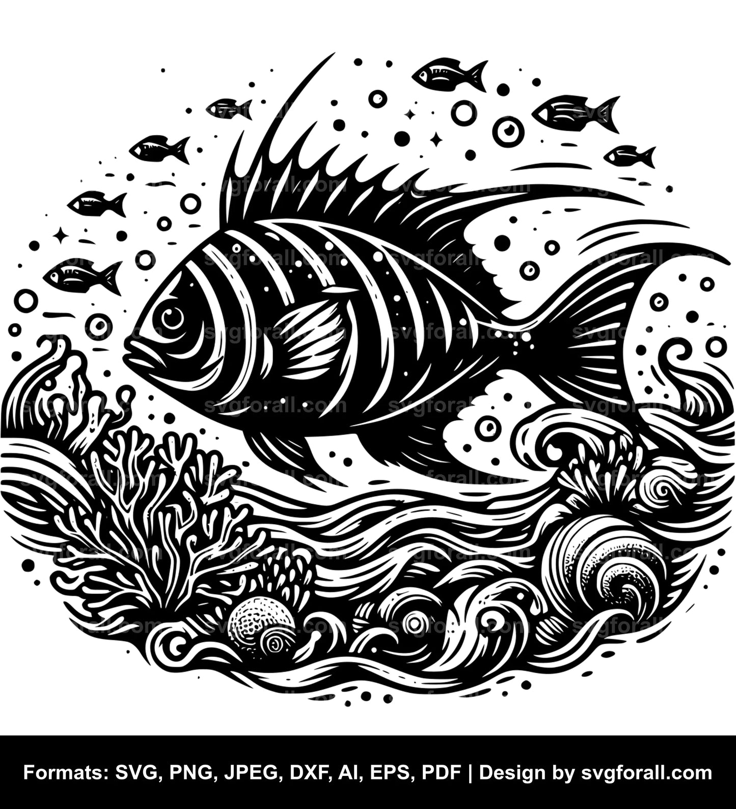 Fish SVG - For Cricut