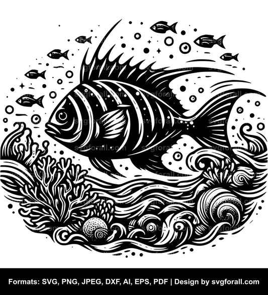 Fish SVG - For Cricut