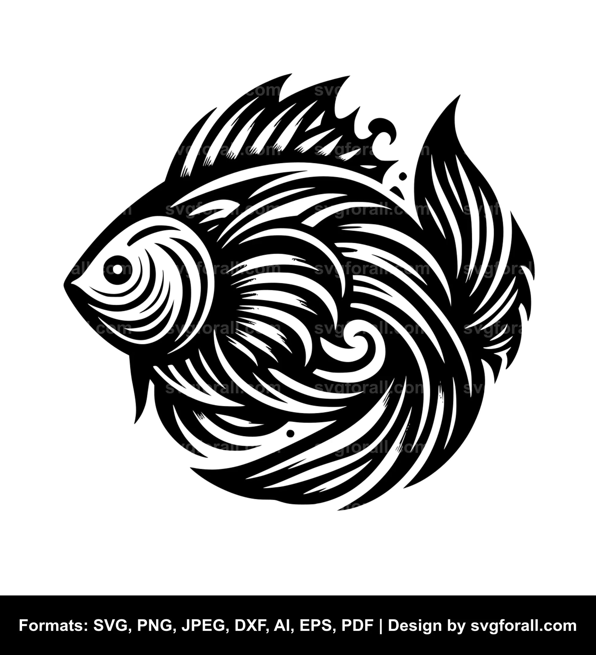 Fish SVG PNG For Cricut