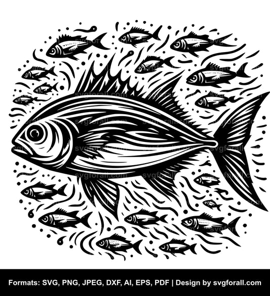 Fish SVG Vector Design