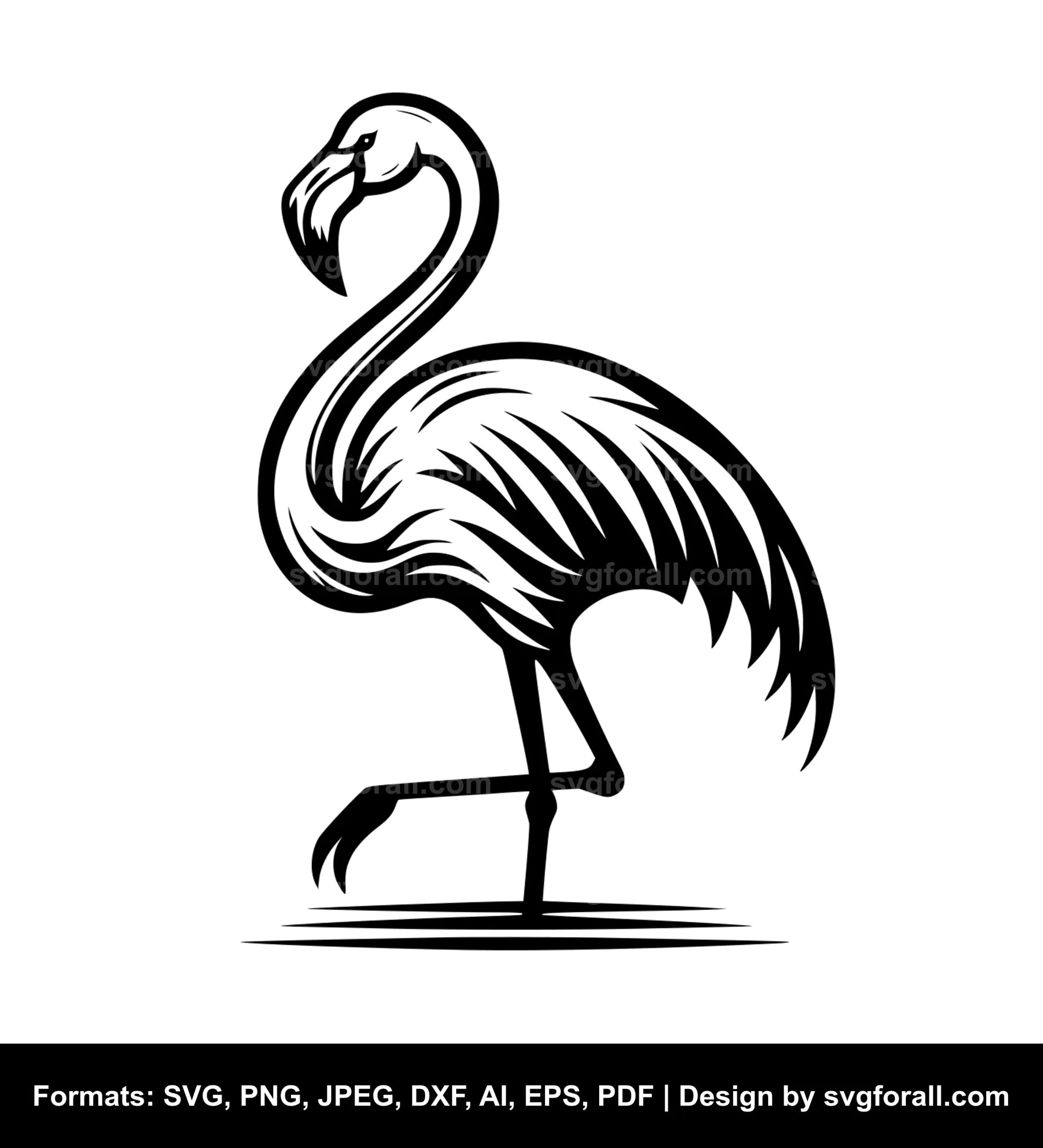 Flamingo SVG Clip Art