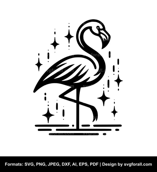 Flamingo SVG Cut File