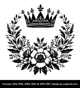 Floral Crown SVG