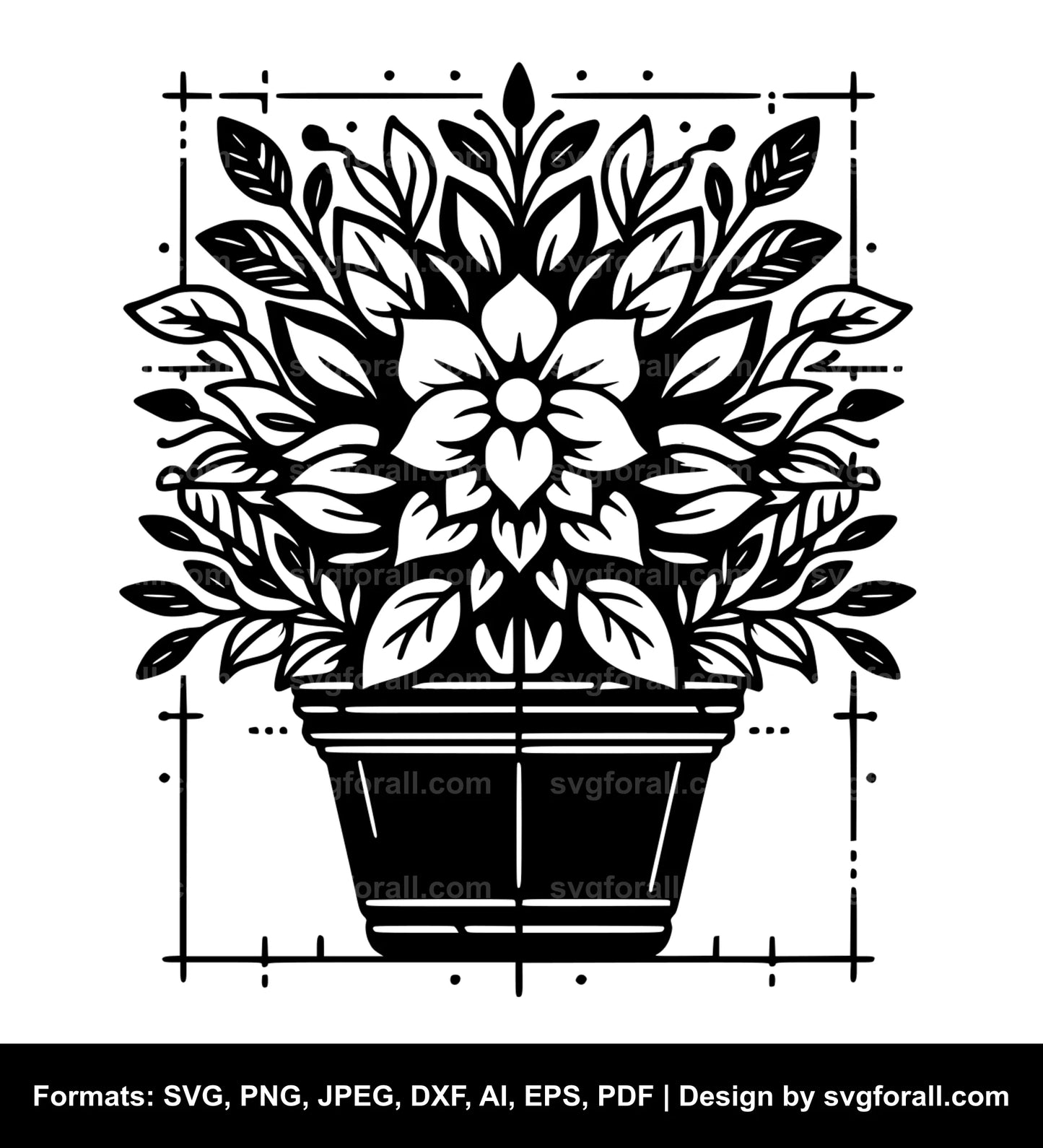 Flower Pot SVG File