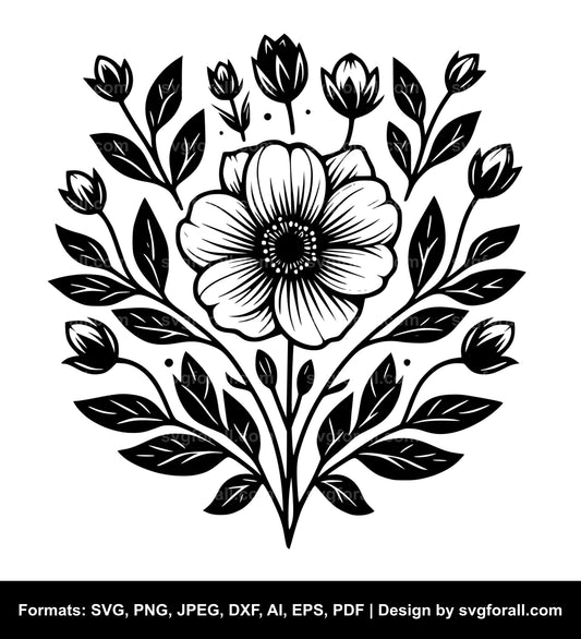 Flower SVG Cricut Cut Files