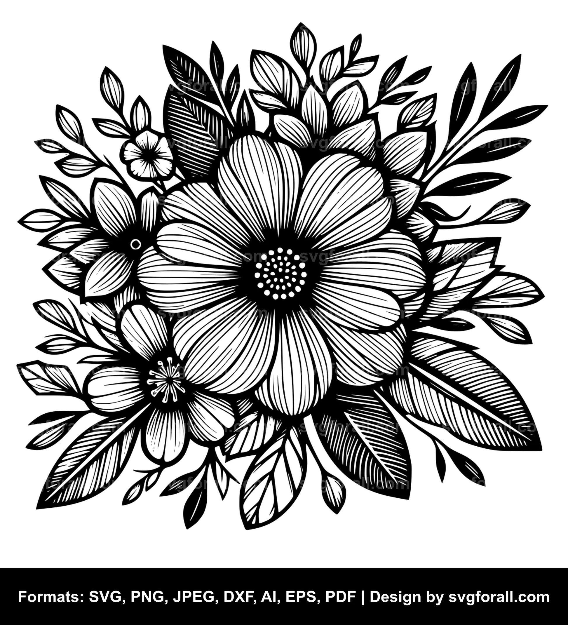 Flower SVG File For Cricut