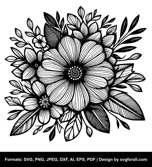 Flower SVG File For Cricut