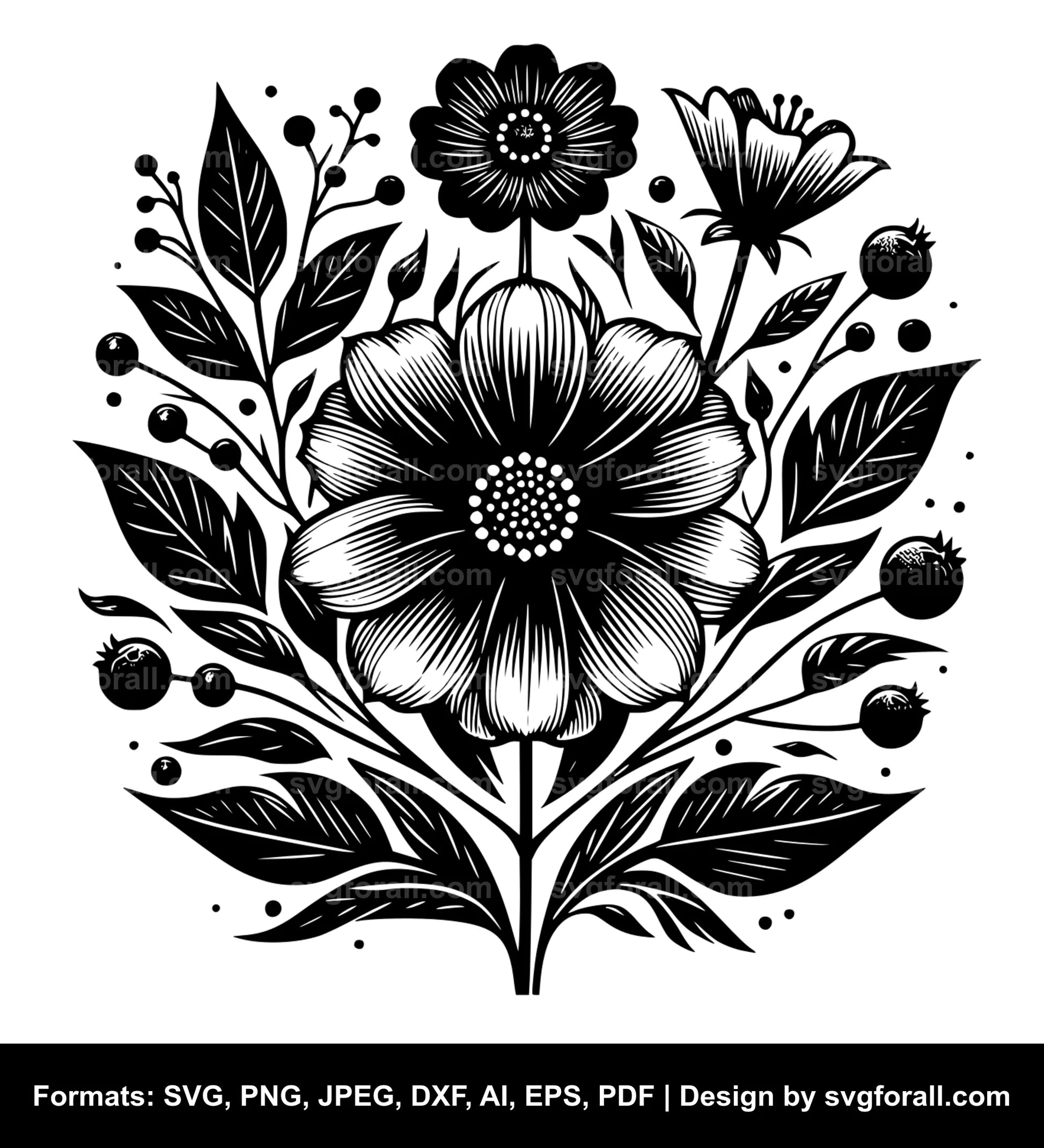 Flower SVG Files 7 Formats