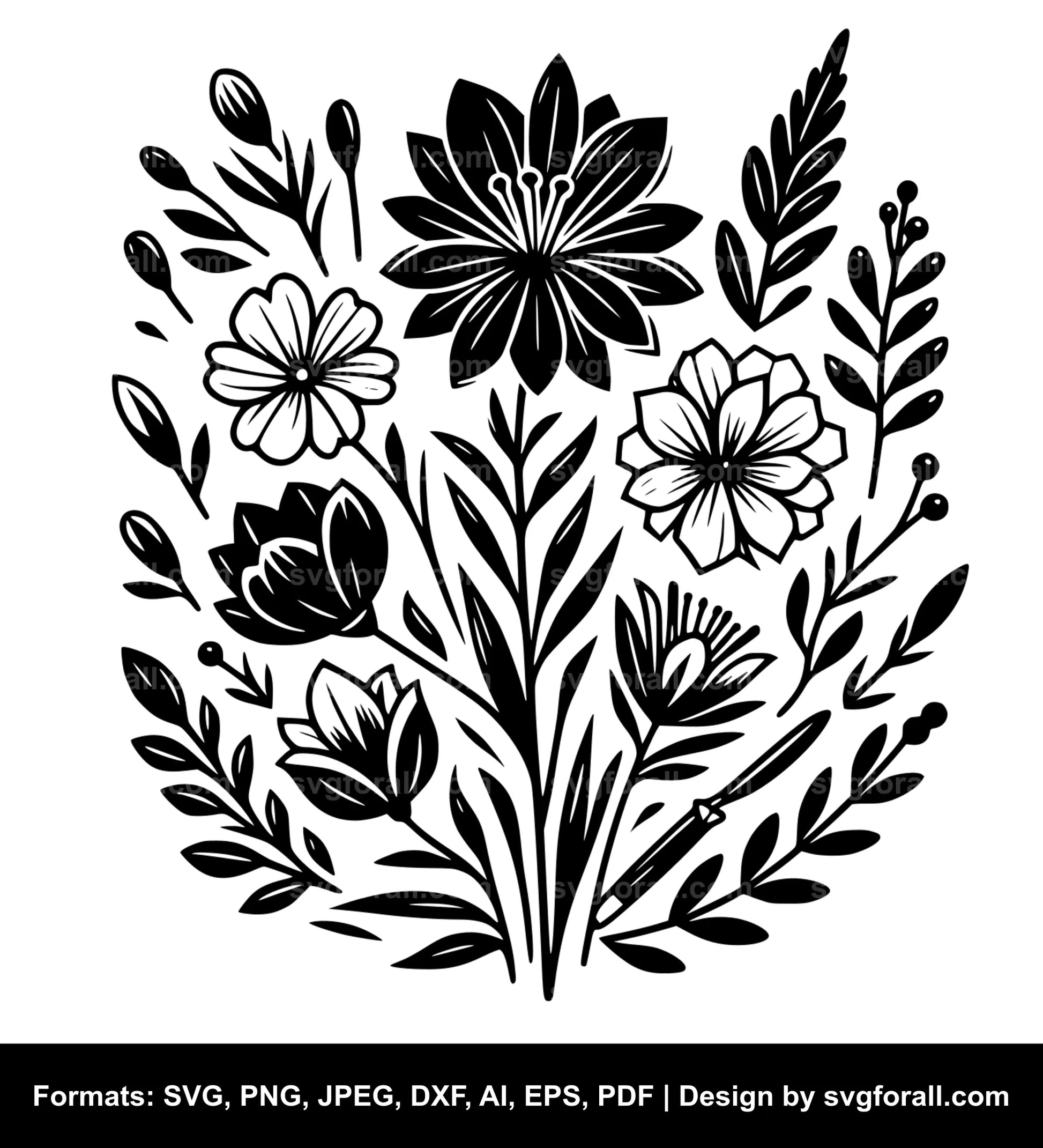 Flower SVG PNG For Cricut