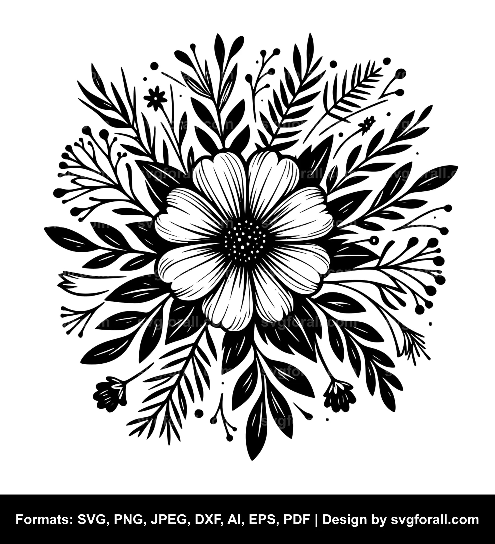 Flower SVG Vector Design