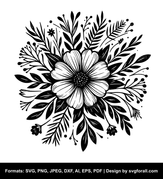 Flower SVG Vector Design