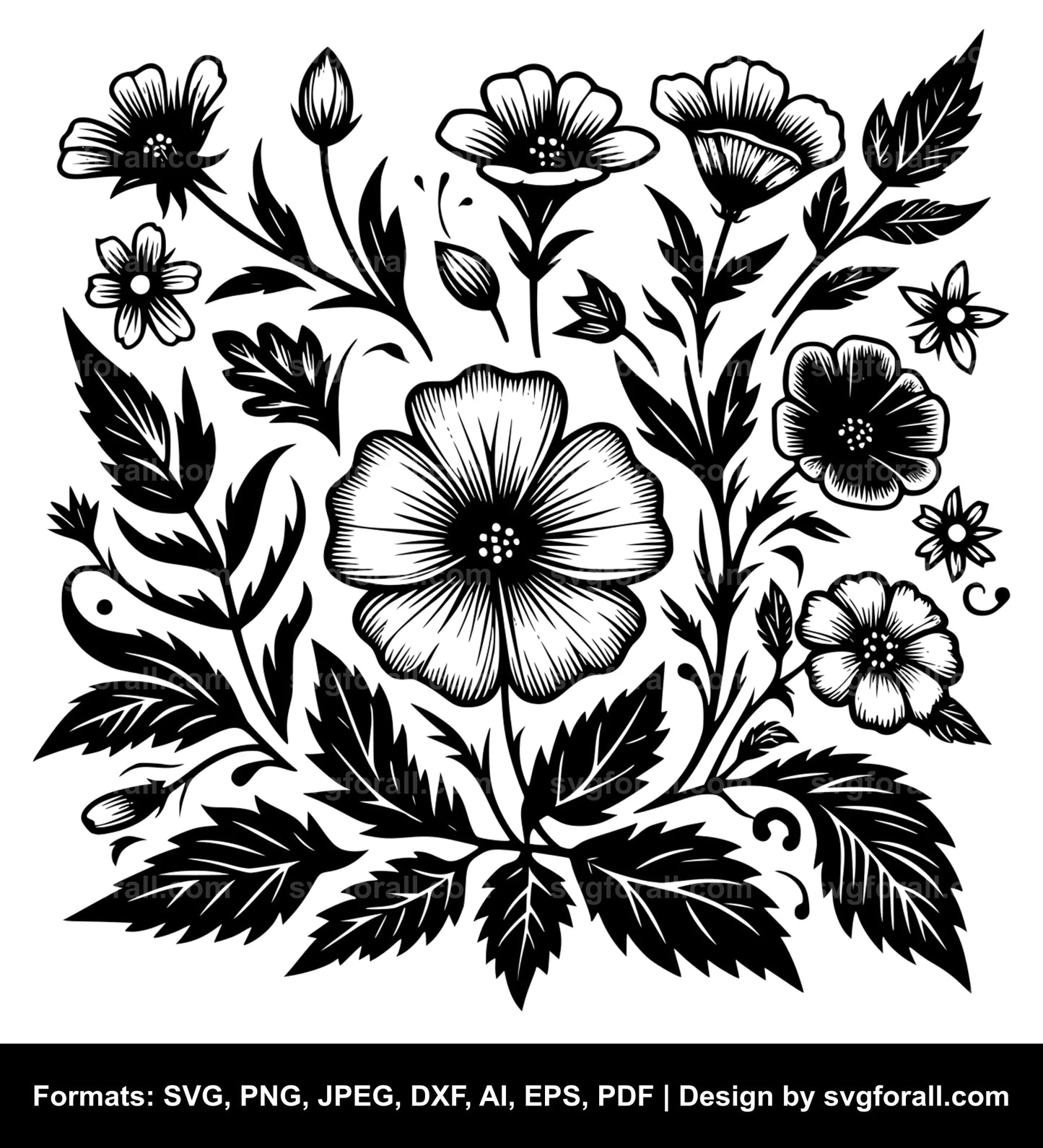 Flower SVG Vector Image