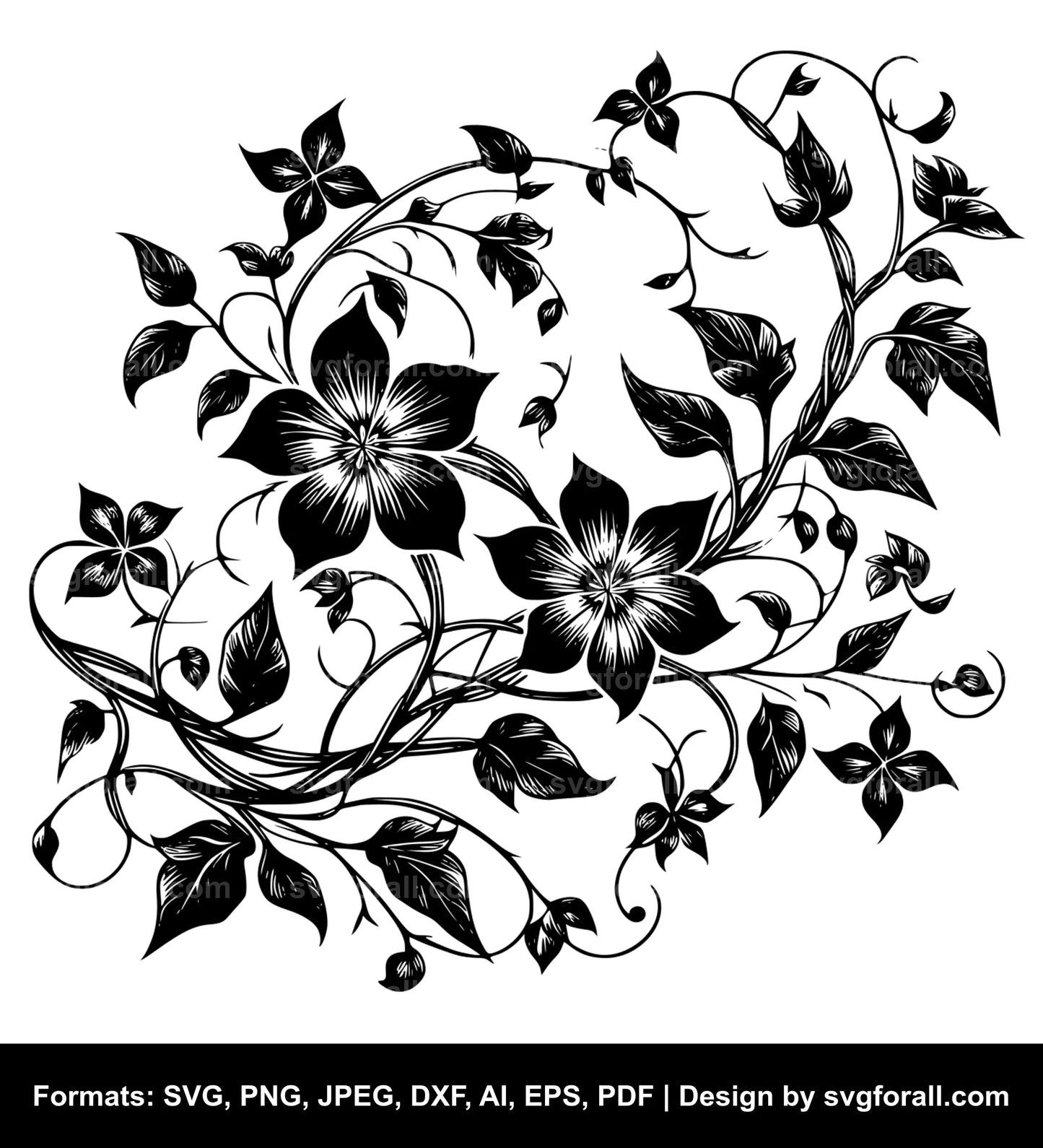 Flower Vine Cricut SVG