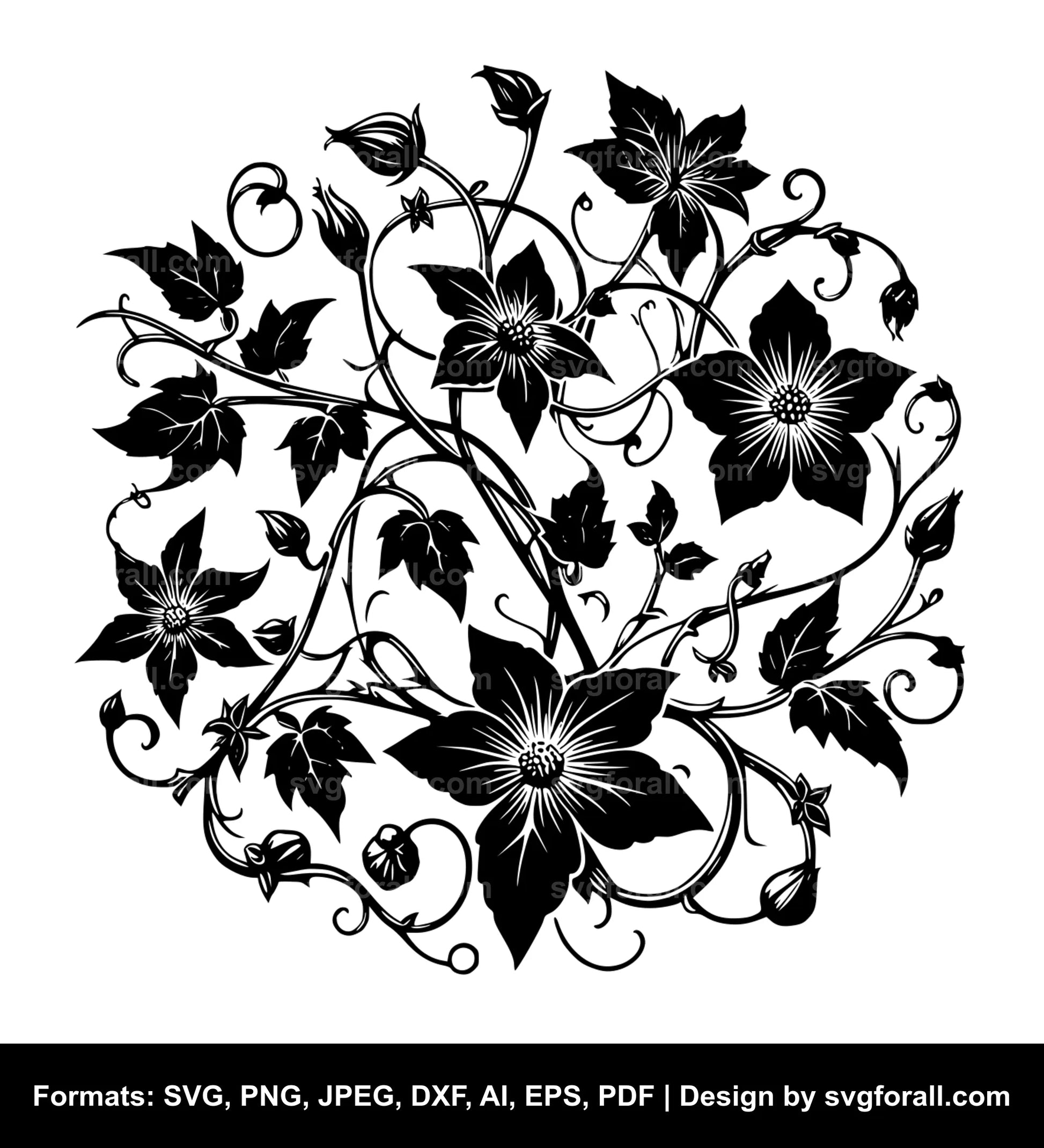 Flower Vine SVG