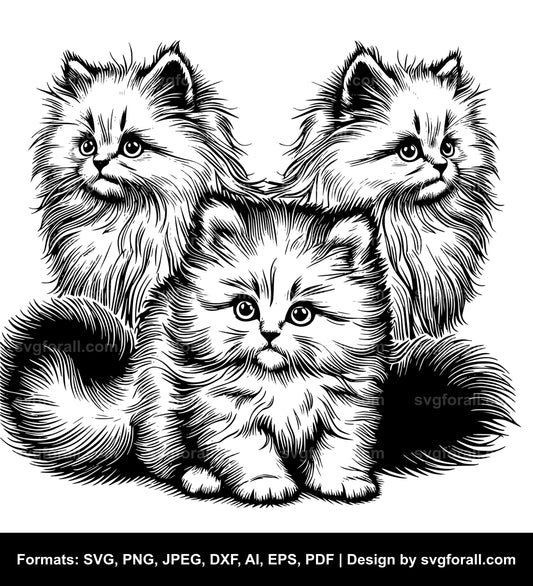 Fluffy Cat SVG For Cricut