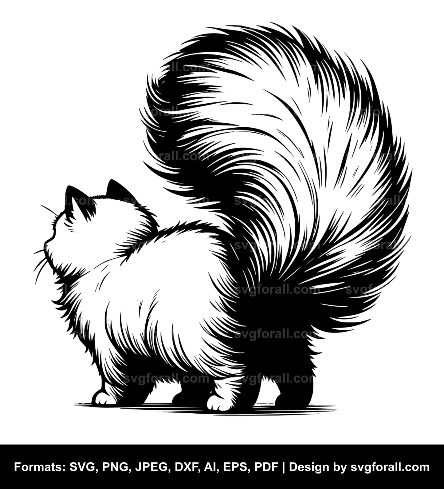 Fluffy Tail SVG Design