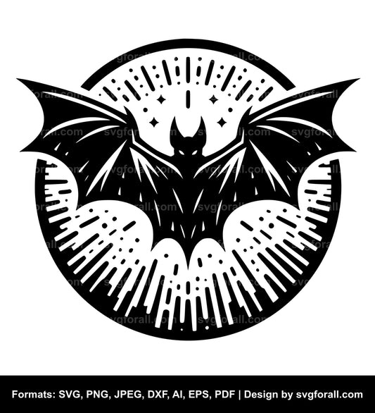 Flying Bat Cricut SVG