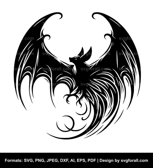 Flying Bat SVG