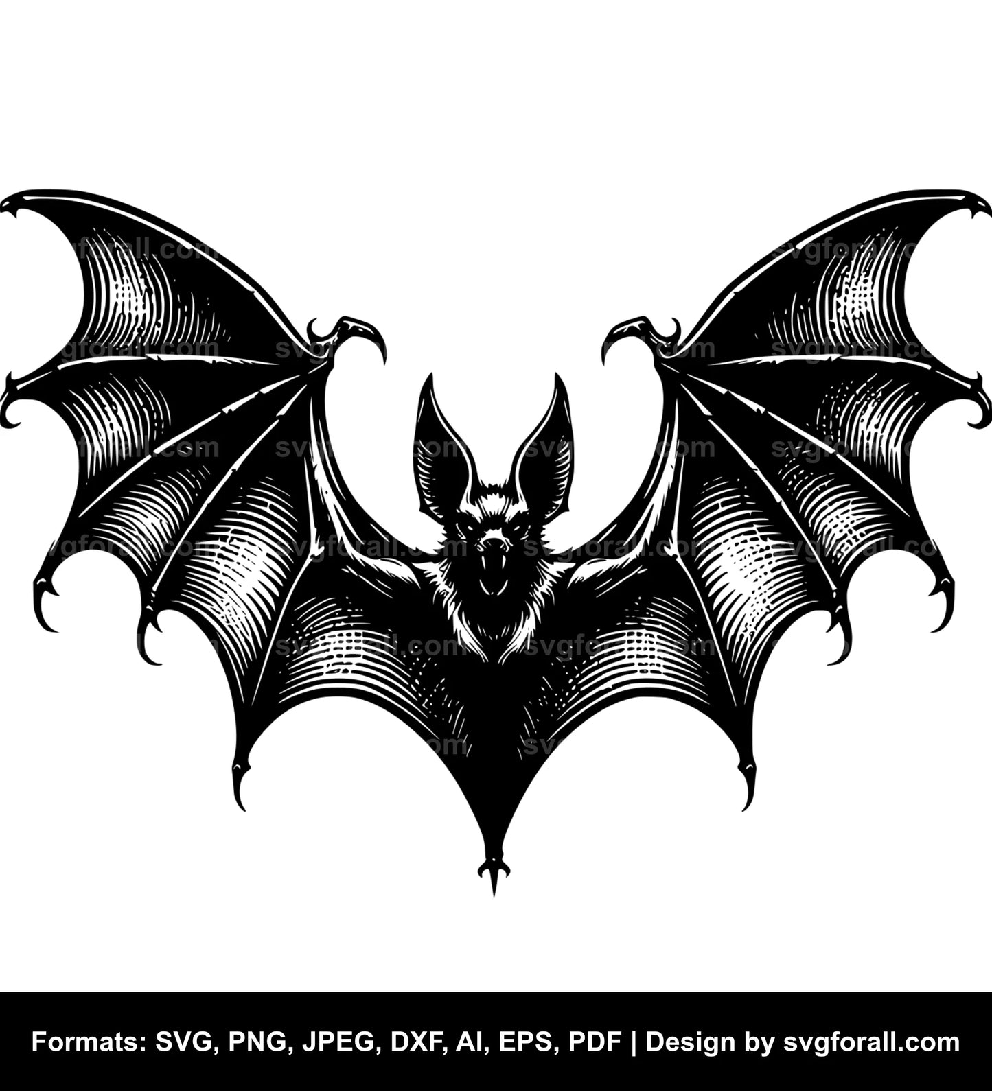 Flying Bat SVG File