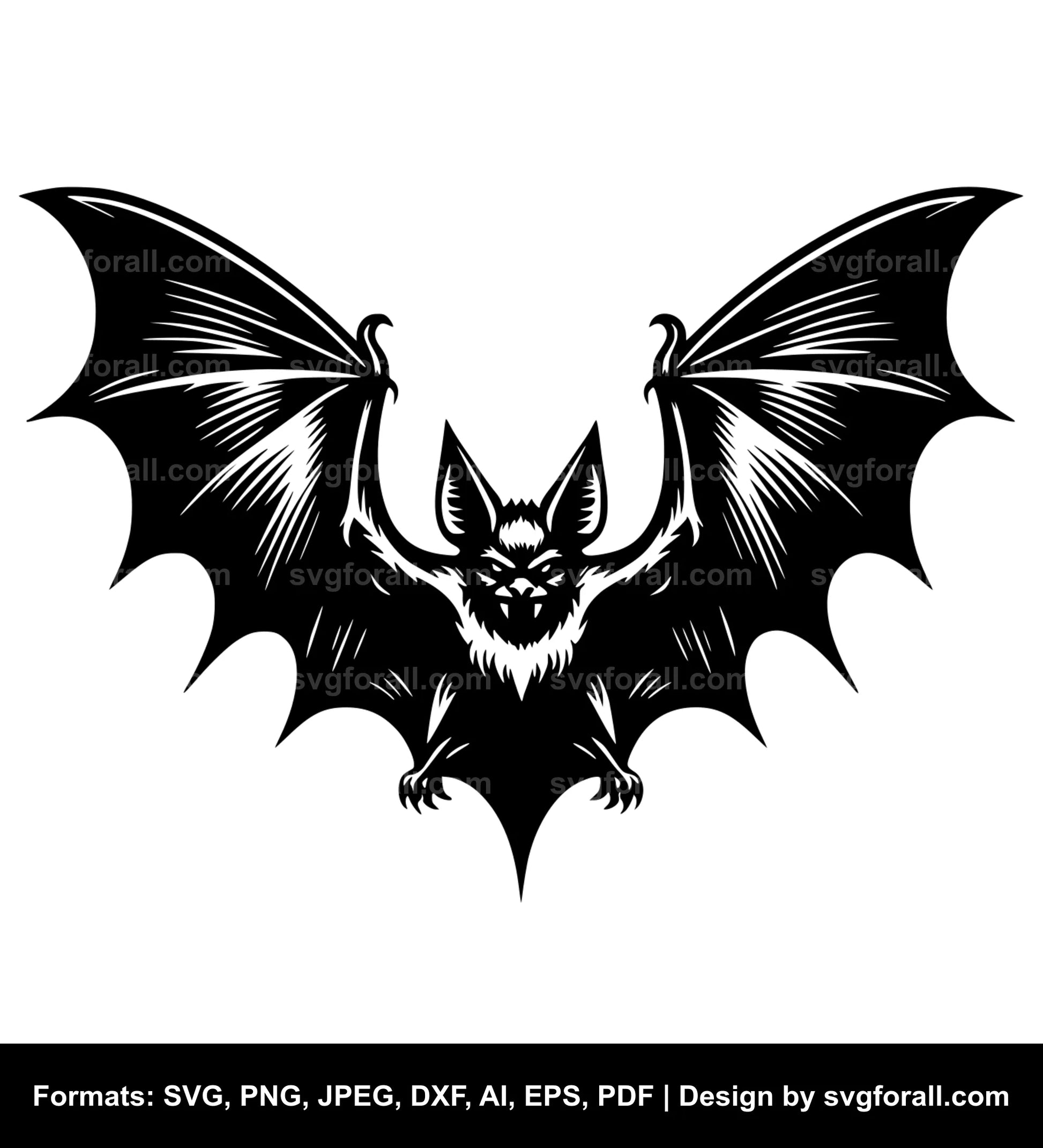 Flying Bat SVG PNG