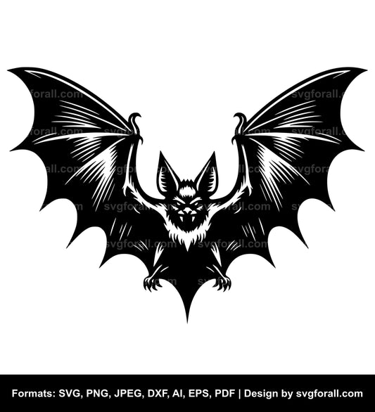 Flying Bat SVG PNG