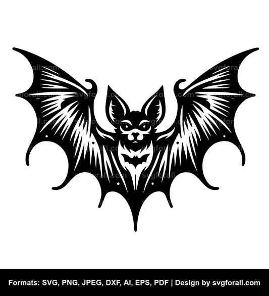 Flying Bat Vector SVG