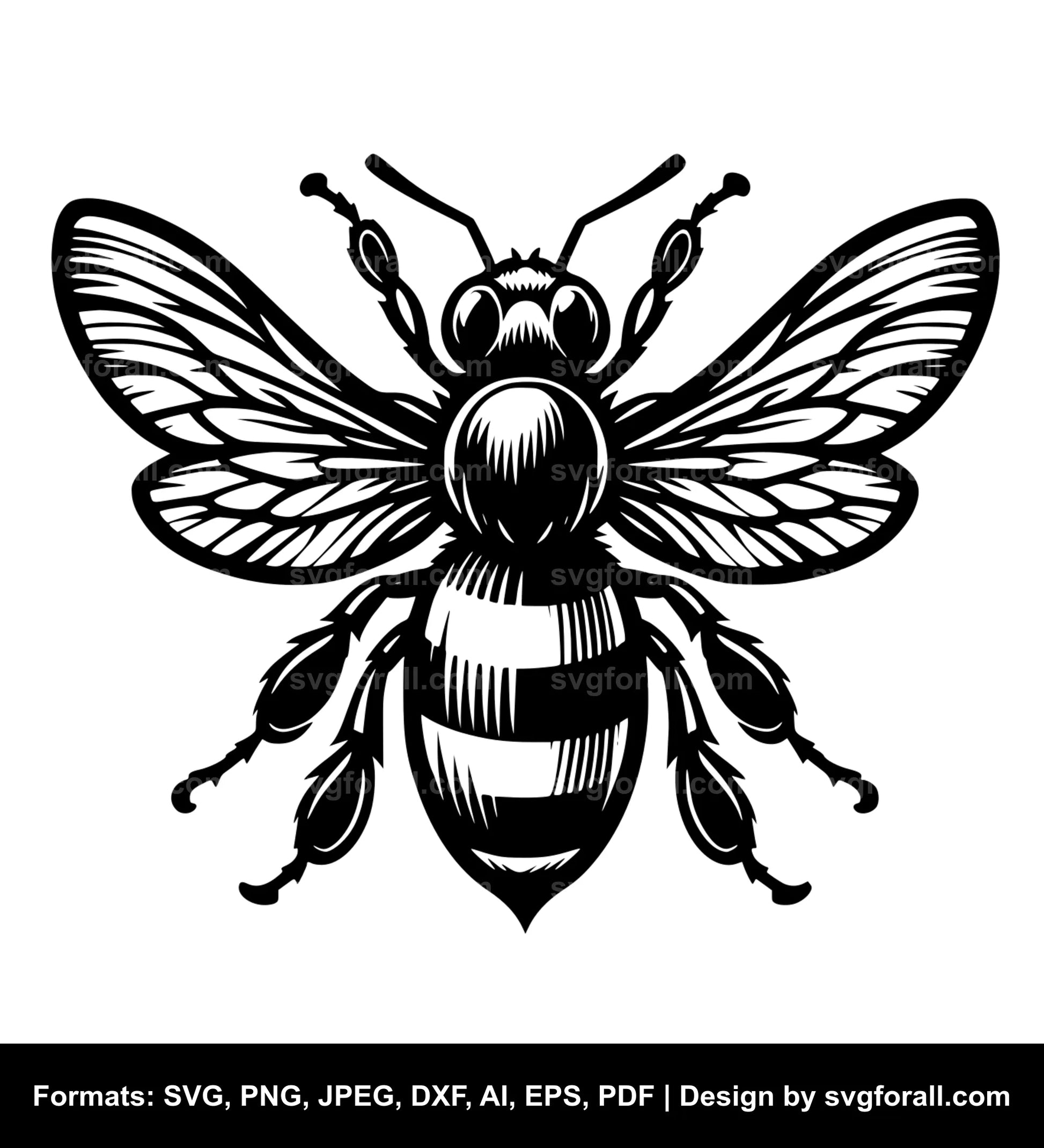 Flying Bee SVG