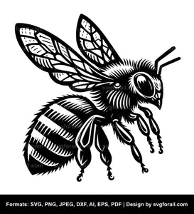 Flying Bee SVG