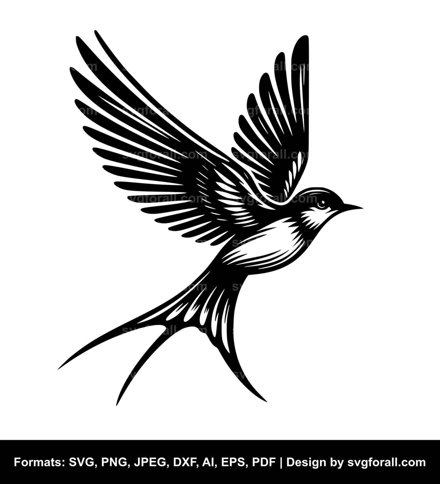 Flying Bird SVG PNG