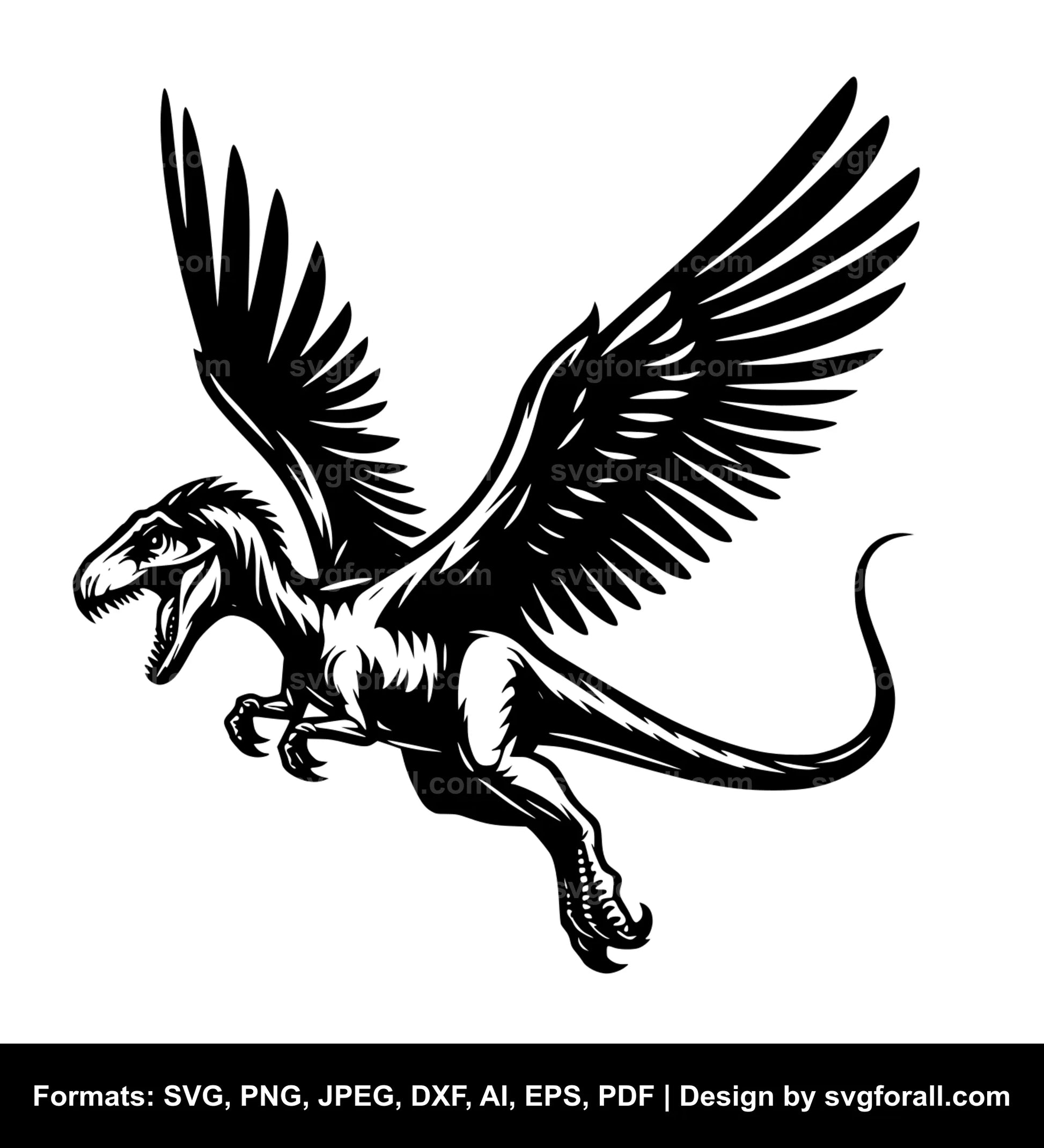 Flying Dinosaur SVG