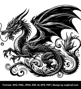 Flying Dragon SVG