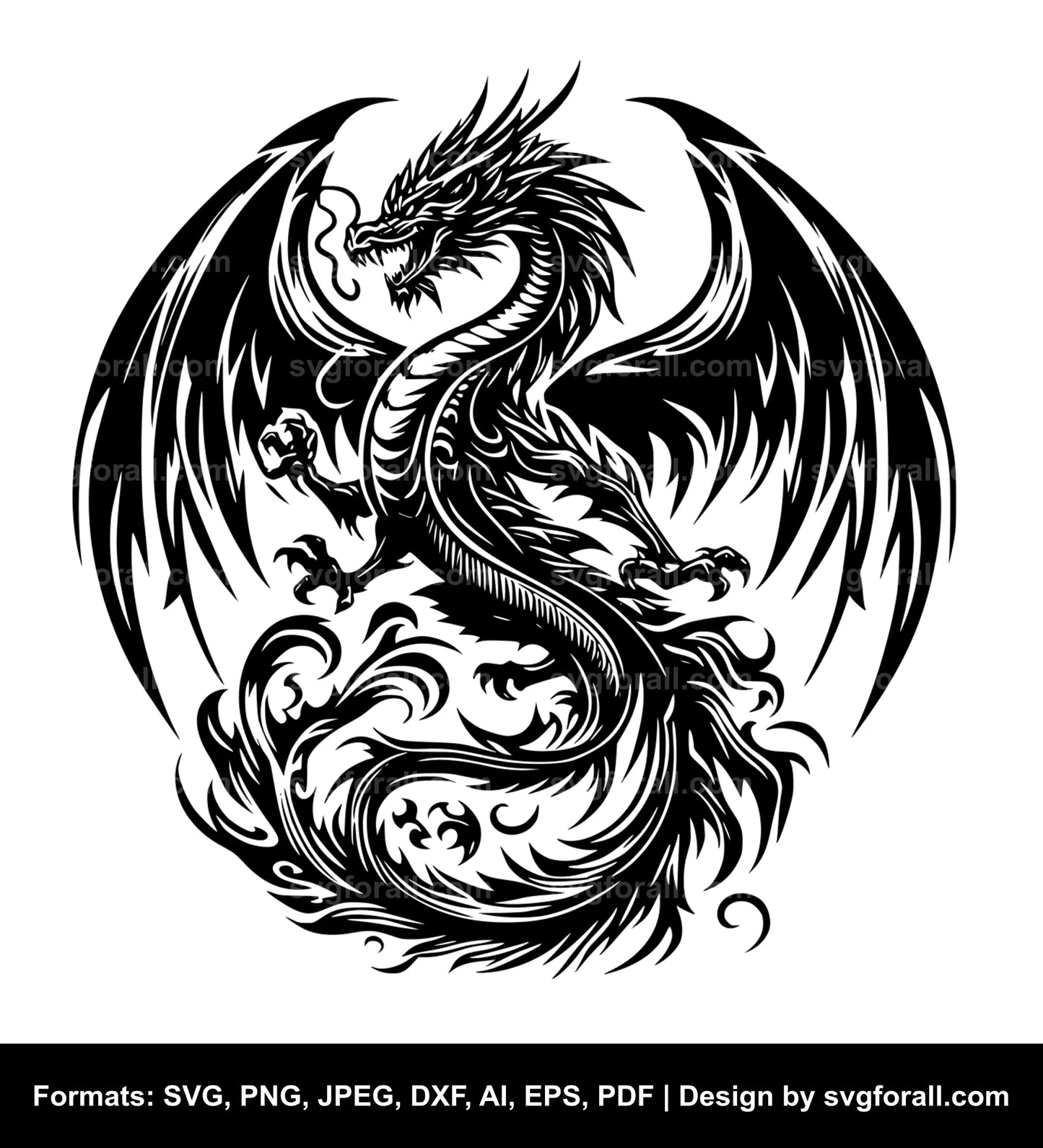 Flying Dragon SVG