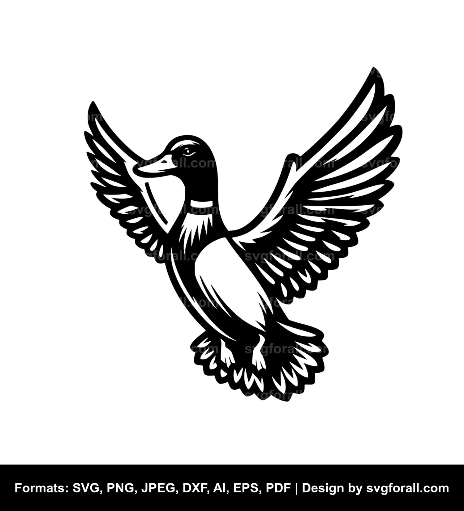 Flying Duck Cricut SVG