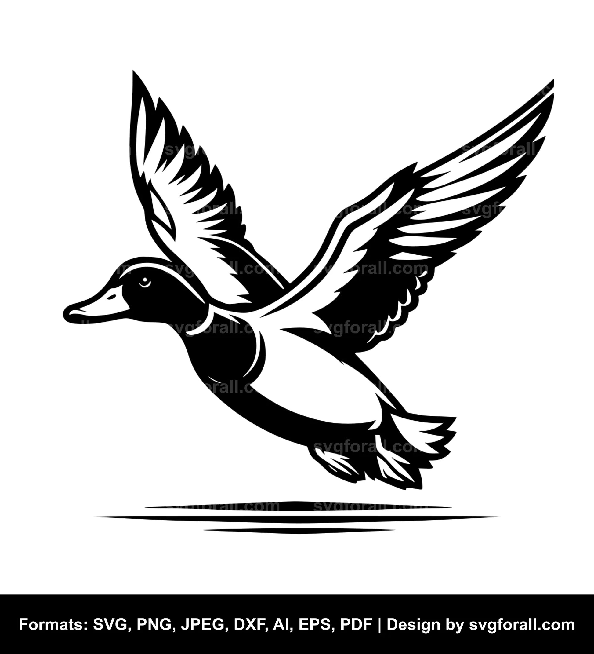 Flying Duck SVG