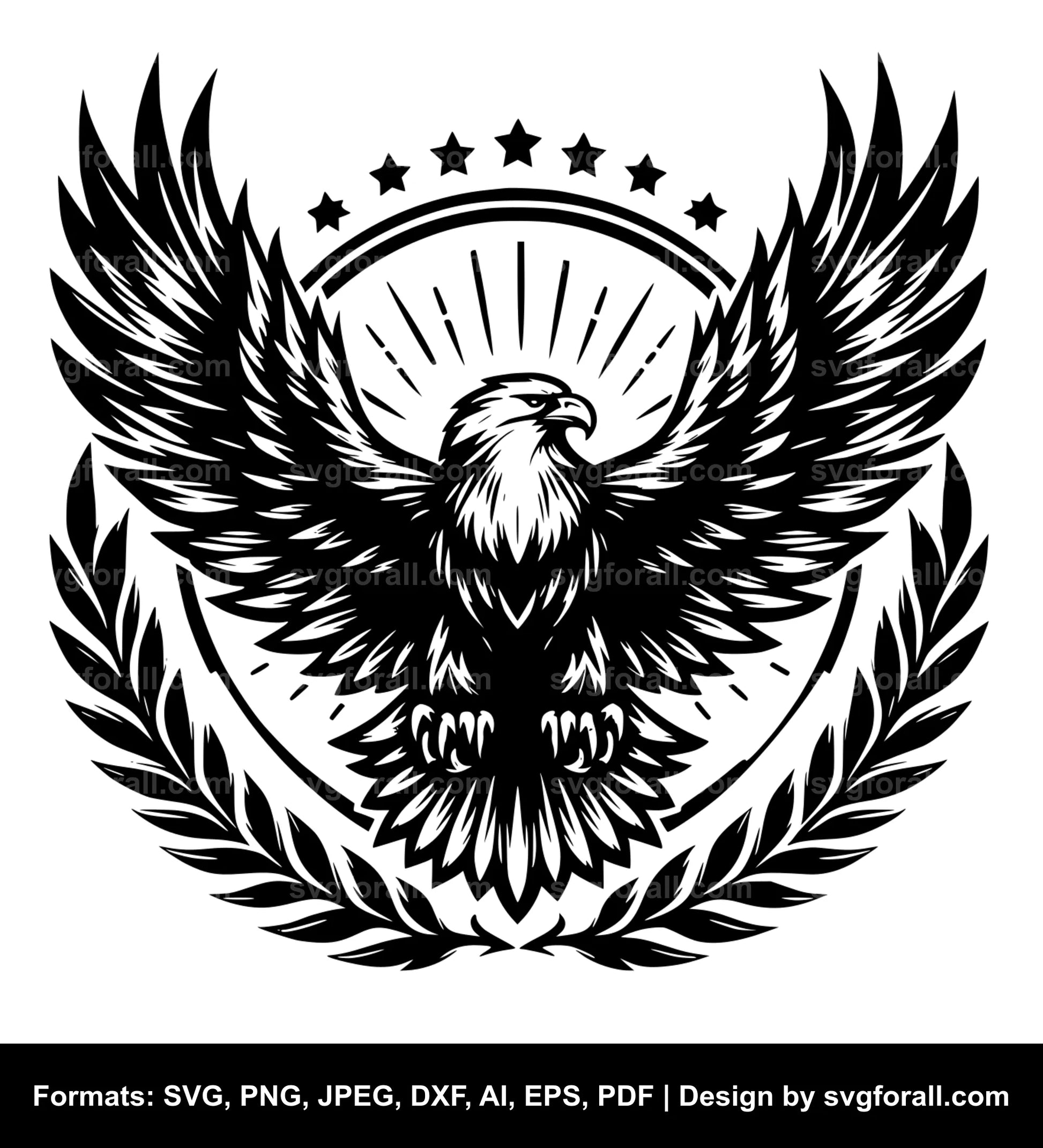 Flying Eagle Vector SVG