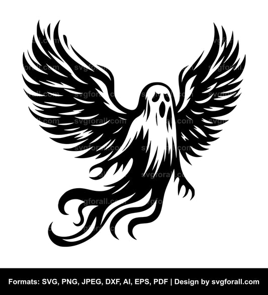 Flying Ghost SVG File