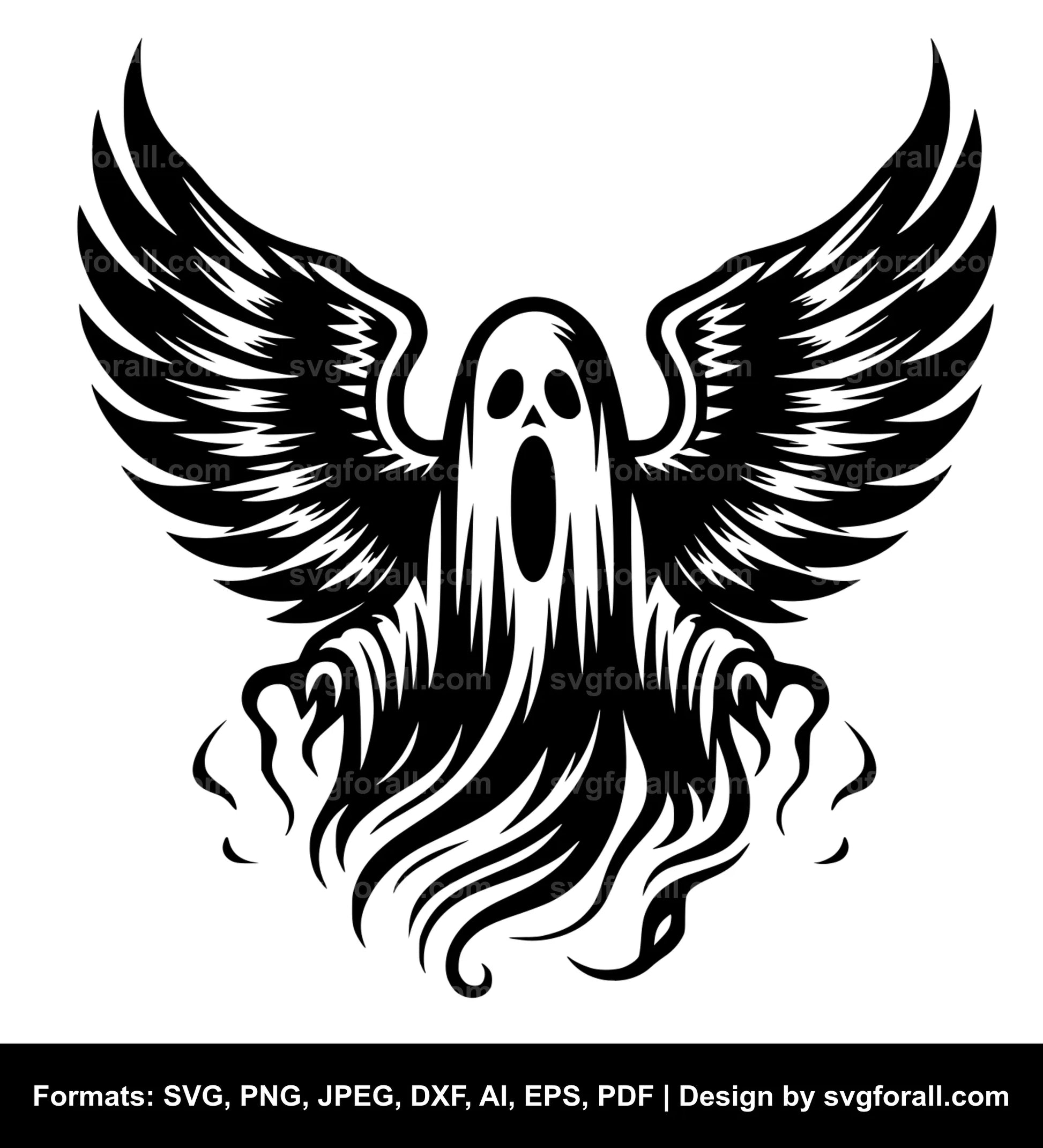 Flying Ghost SVG PNG