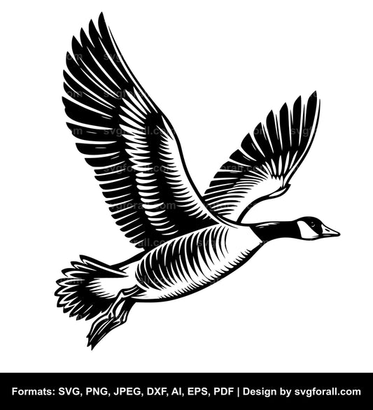 Flying Goose SVG