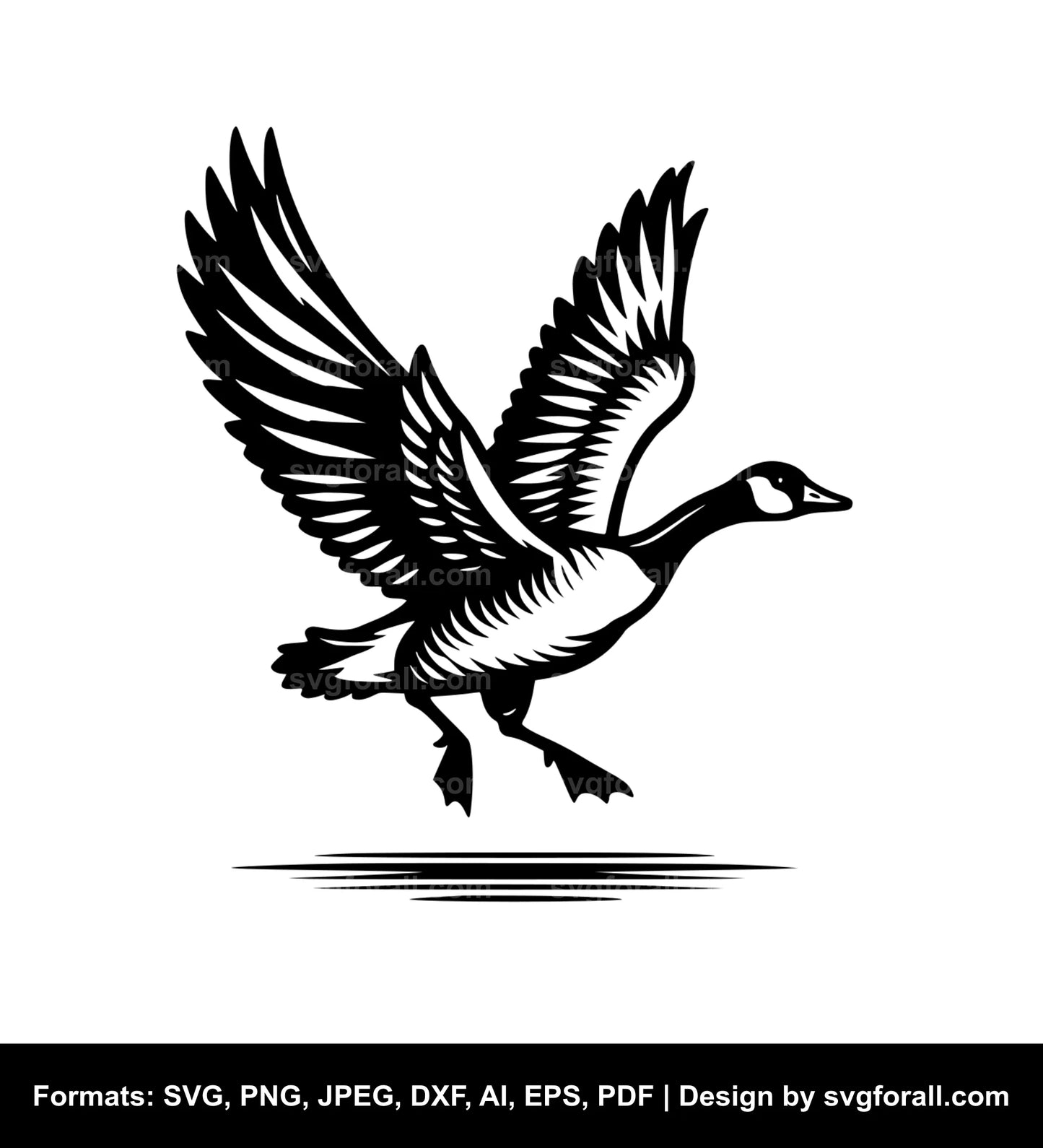 Flying Goose SVG File