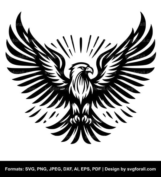 Flying Hawk Vector SVG