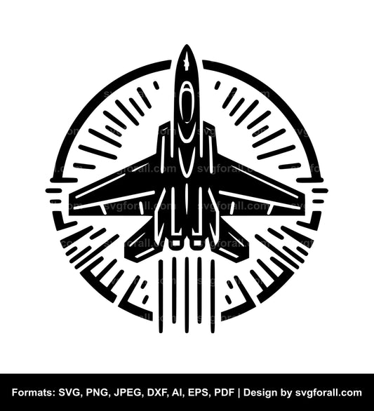 Flying Jet Black SVG