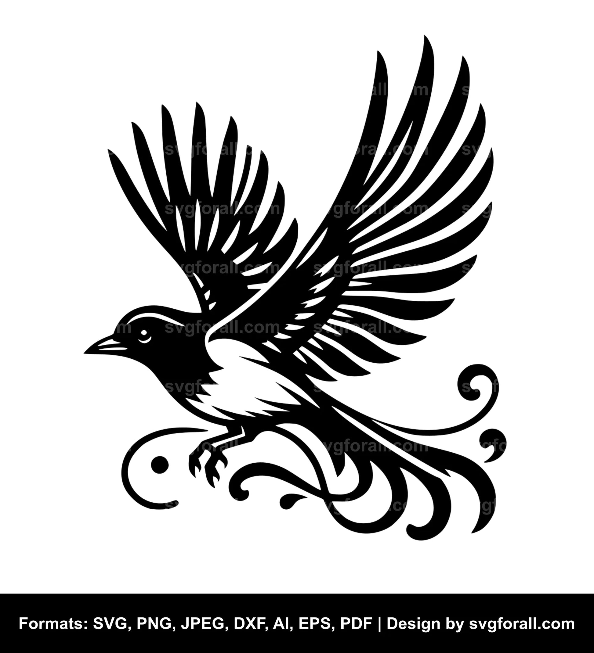 Flying Magpie SVG