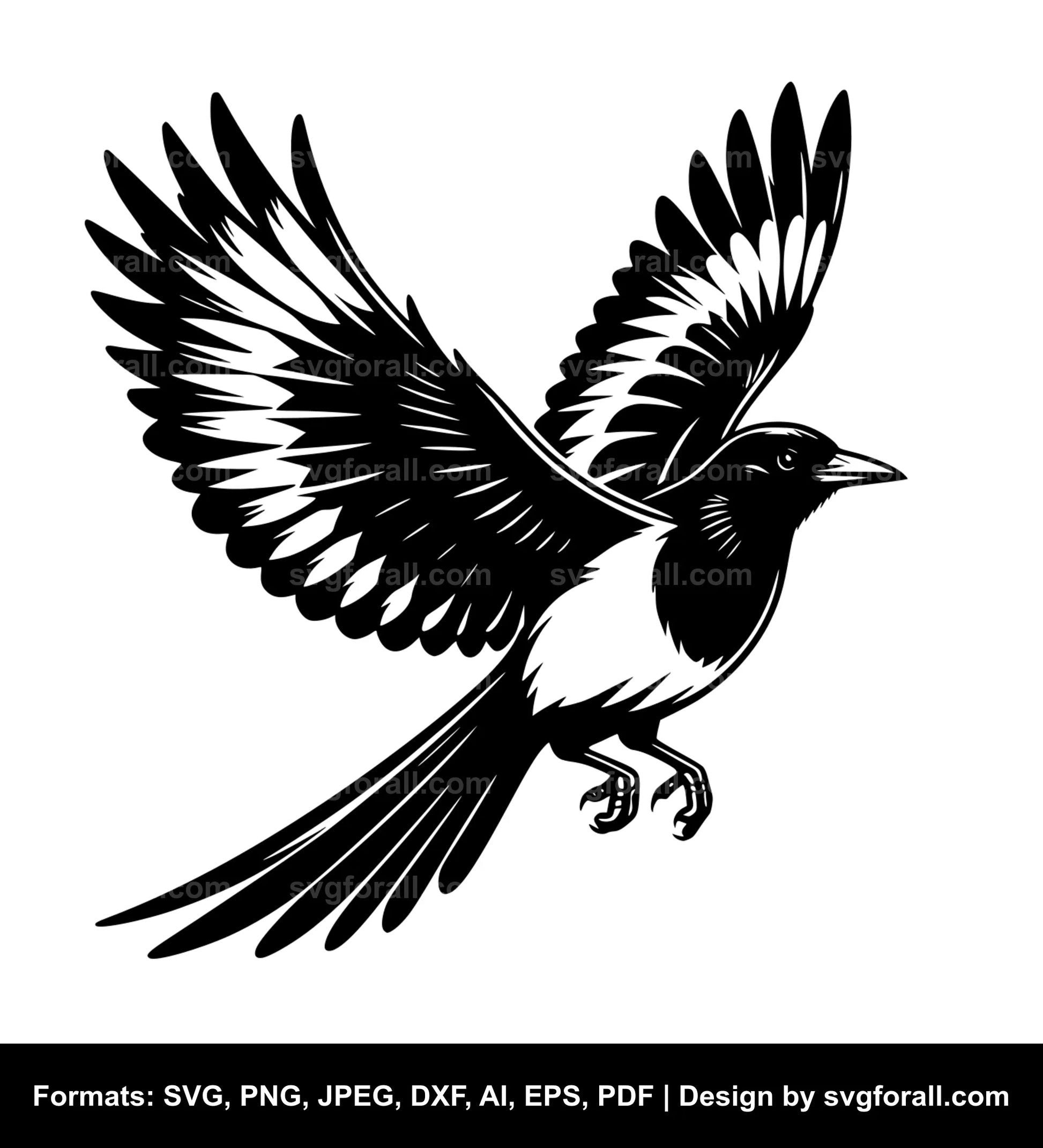 Flying Magpie SVG File