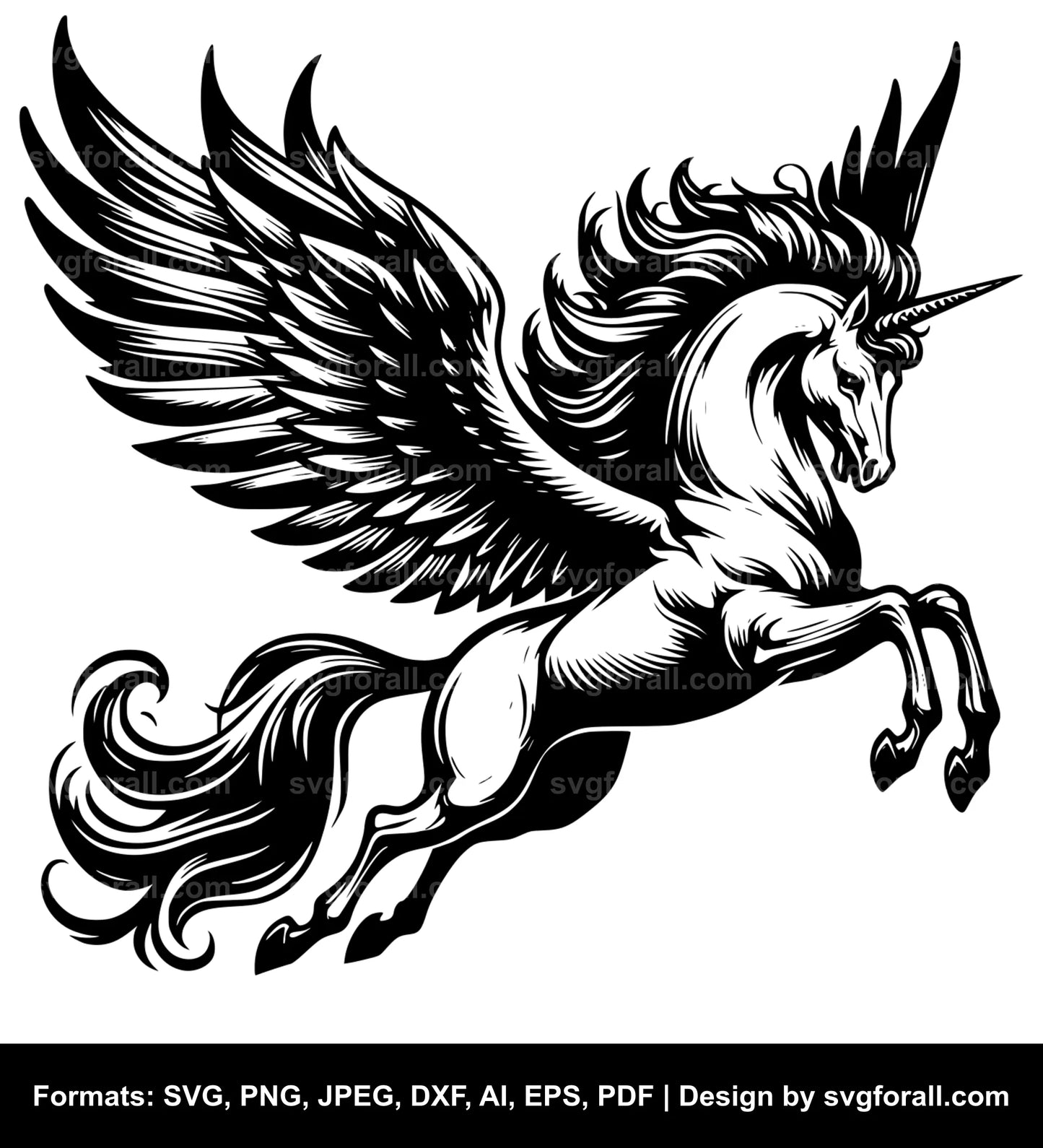 Flying Pegasus Cricut SVG