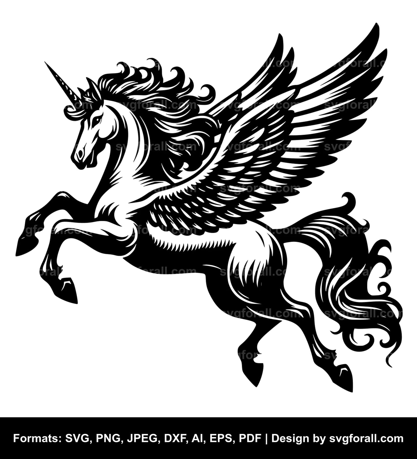 Flying Pegasus SVG